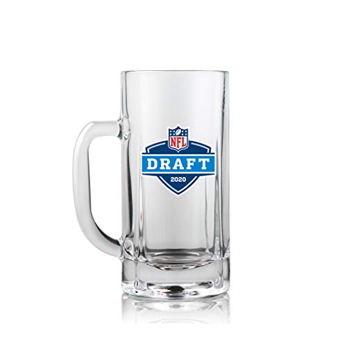Duck House Sports NFL Draft Mug 2020 | San Francisco 49ers | robustes Glas mit Griff | beschwerter Boden | kristallklar | funktioniert hervorragend für Bier/Shakes/Smoothies/Kaffee, 590 ml von Duck House