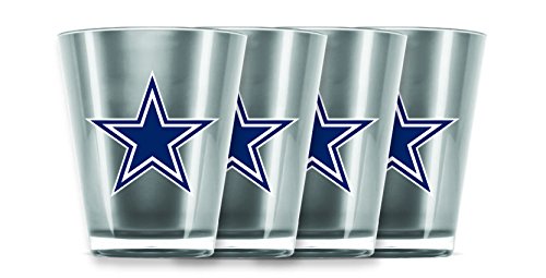 Duck House NFL Dallas Cowboys Isoliertes Schnapsglas aus Acryl, 4 Stück von Duck House