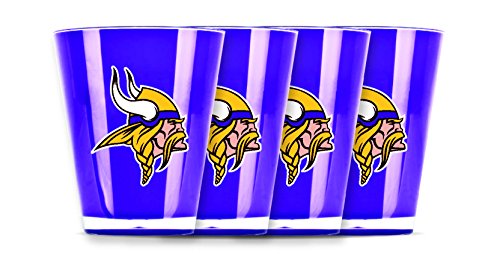 NFL Minnesota Vikings Isoliertes Acryl Schnapsglas 4er Set von Duck House