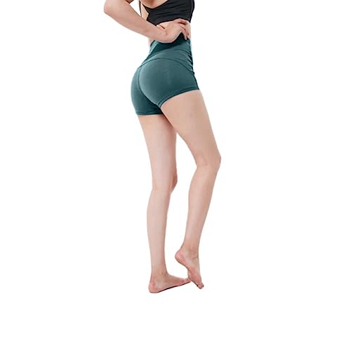 Ducomi LAX Sportshorts für Frauen - Fitnessshorts für Yoga, Laufen und Crossfit - Slim Fit-Leggings mit kurzer Passform und hoher Taille zum Abnehmen - Versand im süßen Milchbeutel (Blau, M) von Ducomi