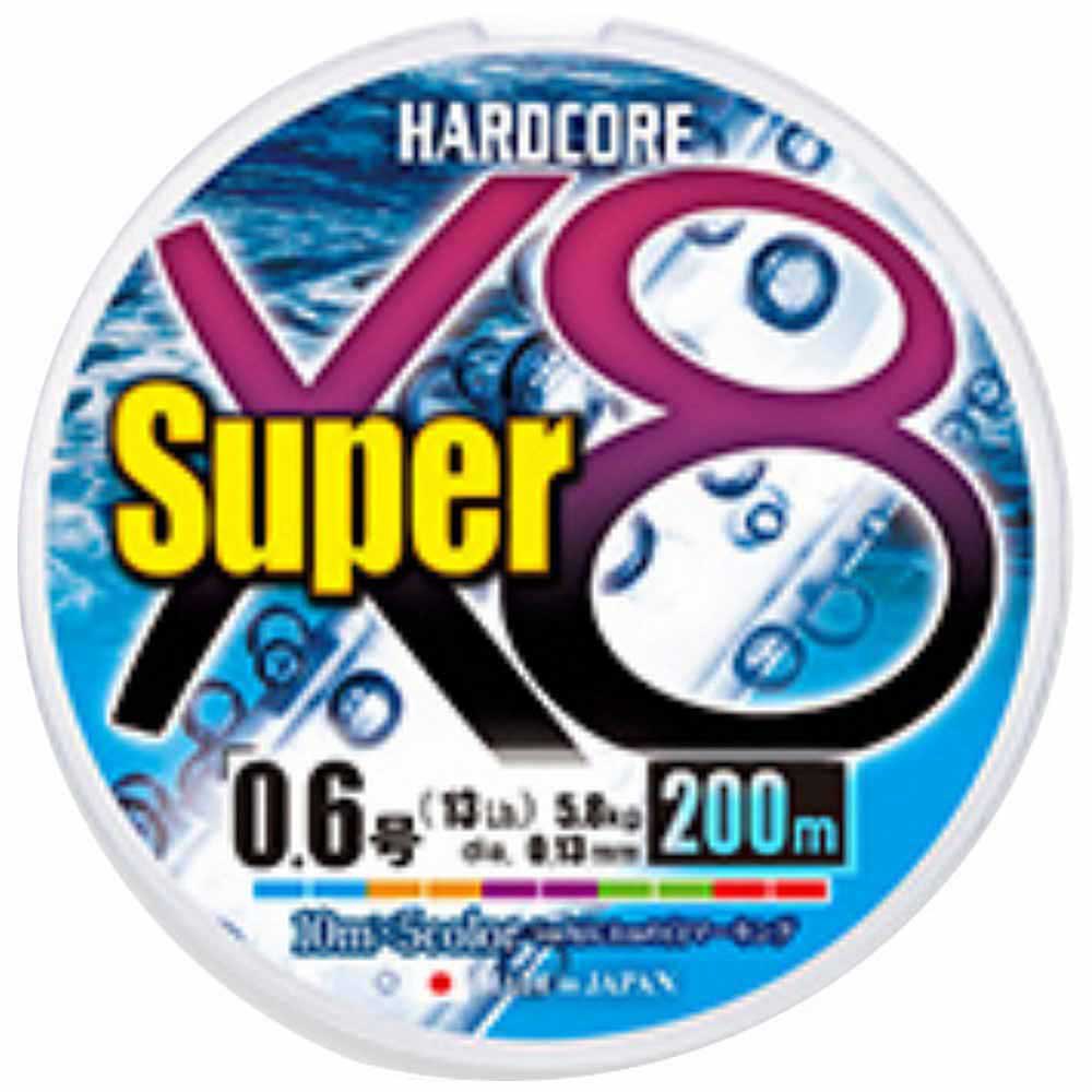 Duel Hardcore Super X8 Braided Line 200 M Mehrfarbig 0.150 mm von Duel