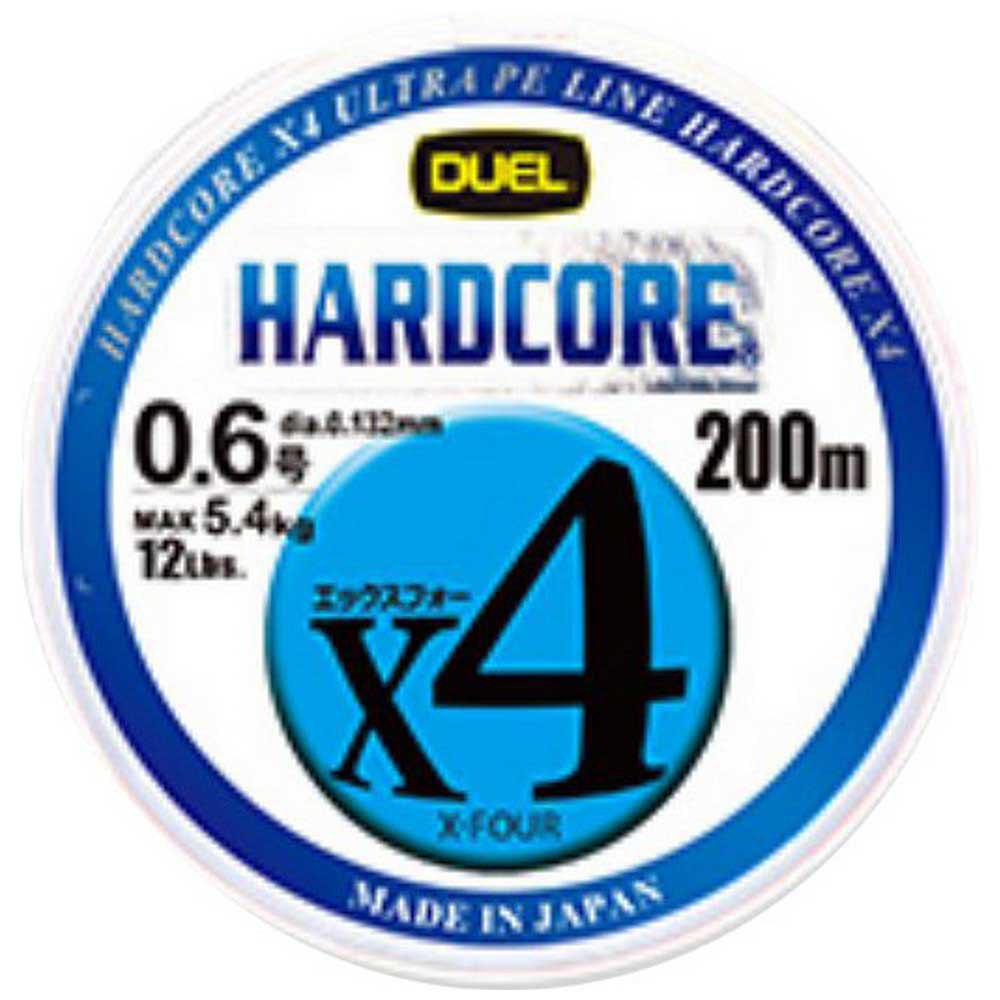 Duel Hardcore X4 Braided Line 200 M Blau 18 Lbs von Duel
