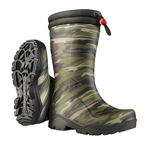 Dunlop Kids gefütterte Gummistiefel für Mädchen und Jungen (Camouflage, 29) von Dunlop Boots by Gödecke Textil