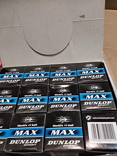 DUNLOP Max Squashbälle - 1 Dutzend, Blau von Dunlop Sports