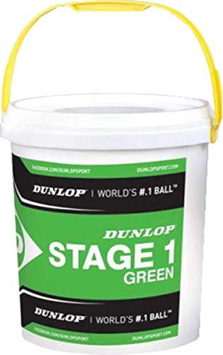 Dunlop Mini Tennis Stage 1 Grün, 60er Plus Eimer von DUNLOP