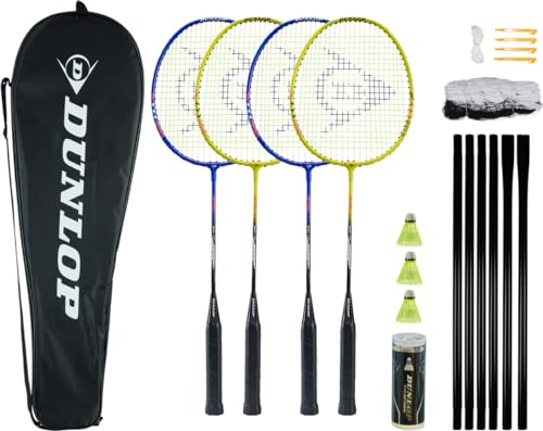 Dunlop Nitro-Star Badminton, Blue/Yellow/RED/Black, One Size von Dunlop Sports