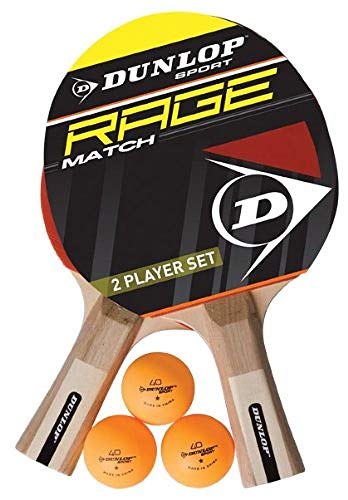 Dunlop Sports Ac Rage Match 2 Player Set Tennis Schläger, Black, 3 von DUNLOP