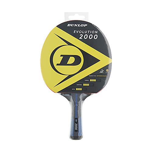 Dunlop Sports Evolution 2000 Tischtennisschläger, ITTF zertifizierter TT Schläger, perfekt für fortgeschrittene Spieler, schwarz, Einheitsgröße von DUNLOP