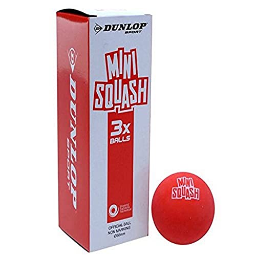 Dunlop Sports Mini Squashball, rot, 3er Pack von Dunlop Sports