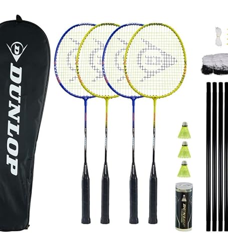 Dunlop Sports Nitro-Star SSX 1.0-4 Spieler Badminton Set mit Netz von DUNLOP