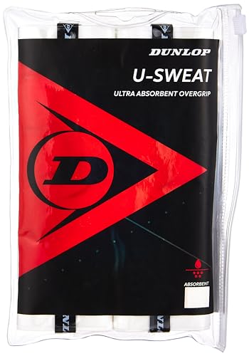 Dunlop Sports U Sweat Overgrip, 12 Griffbeutel, Weiß von Dunlop Sports