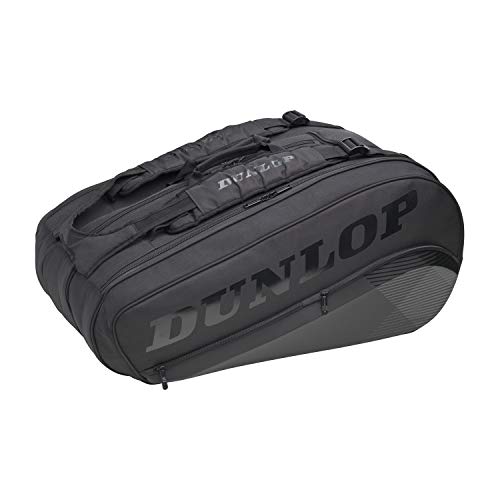 Dunlop Sports Unisex-Erwachsene 2021 CX-Performance 8-Racket Thermo Tennistasche, schwarz/schwarz, 8-Pack von Dunlop Sports