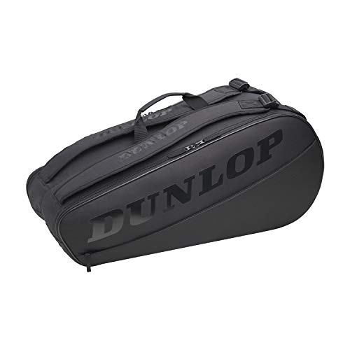 Dunlop Sports Unisex-Erwachsene 2021 Cx Club Tennistasche, Schwarz/Schwarz, 6-Pack von Dunlop Sports