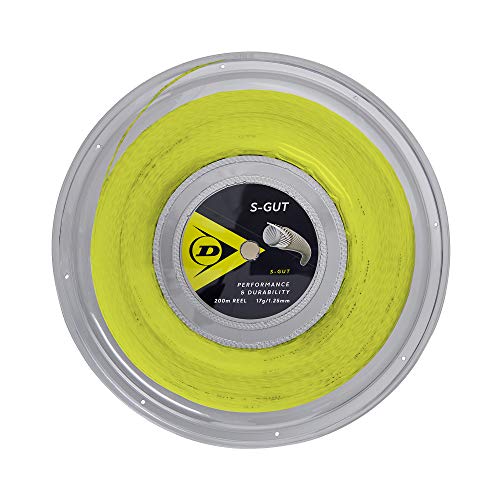 Dunlop Sports s-gut Tennissaite, gelb, 17g-660' Reel von Dunlop Sports