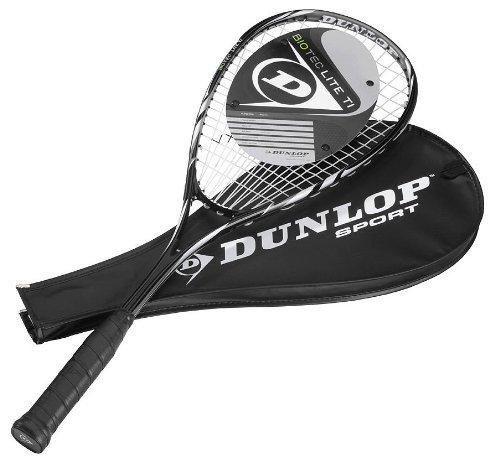 Dunlop Squashschläger BIOTEC LITE TI Silver Deluxe inkl. Schlägerhülle von Dunlop Sports
