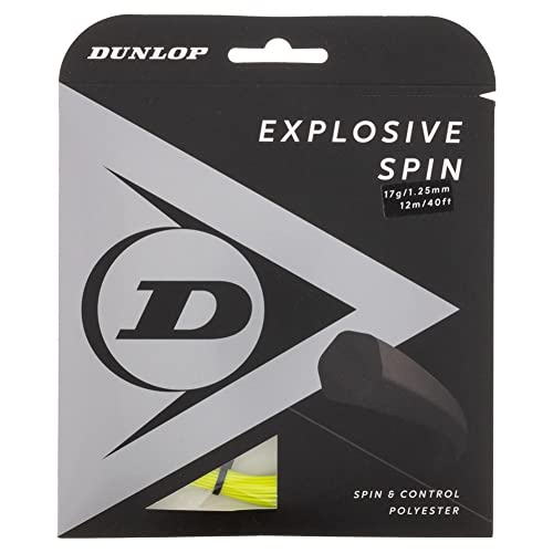 Dunlop Sports Dunlop Unisex – Erwachsene Explosive Tennissaiten, Yellow, One Size von Dunlop Sports