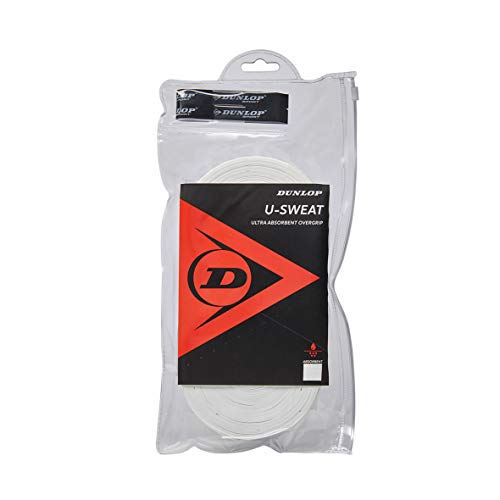Dunlop Unisex U-Sweat Overgrip Griffband, Weiß, 30 Stück von Dunlop Sports