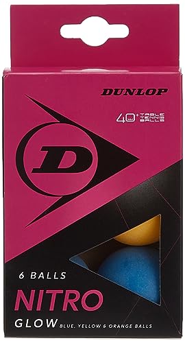 DUNLOP Dunlop Dunlop Nitro Glow 6er Tischtennis Bälle bunt, Freizeitspieler Trainingsbälle Dunlop Dunlop Nitro Glow 6er Tischtennis Bälle bunt, Freizeitspieler Trainingsbälle von DUNLOP