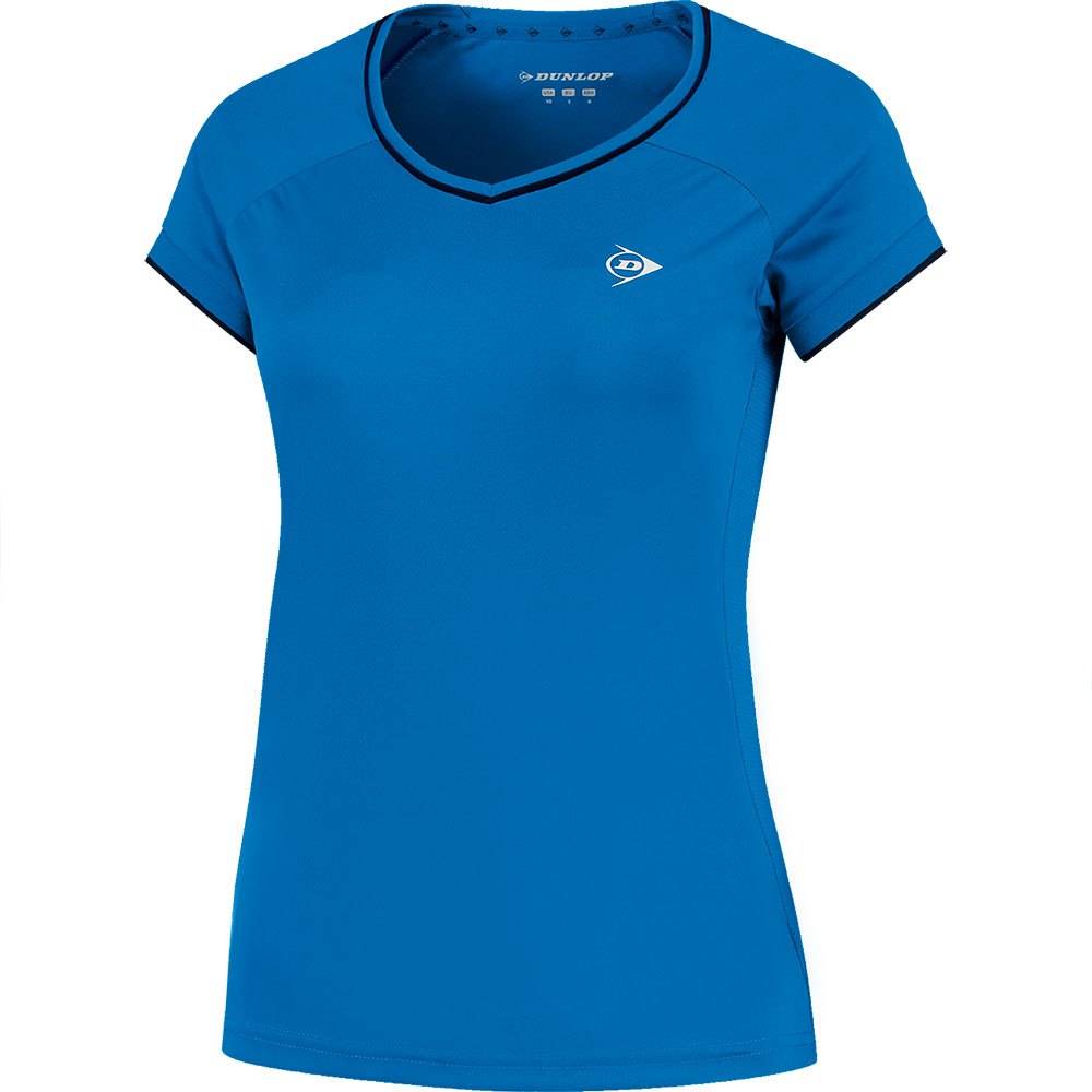 Dunlop Club Short Sleeve T-shirt Blau L Frau von Dunlop