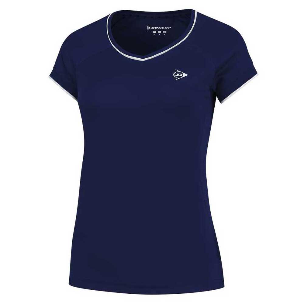 Dunlop Club Short Sleeve T-shirt Blau S Frau von Dunlop
