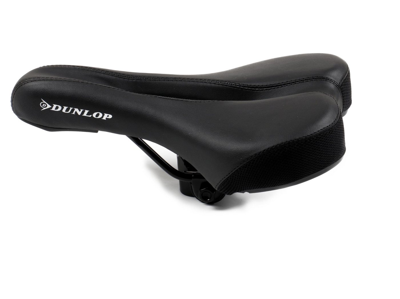 Dunlop Fahrradsattel für MTB, City-, Touren- und Rennenräder (Sattel gefedert), Fahrradsattel mit Komfortzonenausschnitt von Dunlop