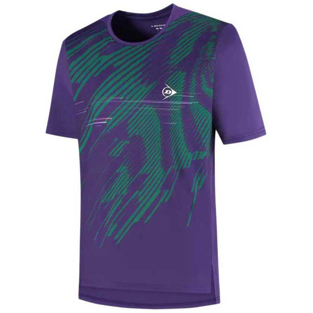 Dunlop Game 1 Short Sleeve T-shirt Lila 2XL Mann von Dunlop