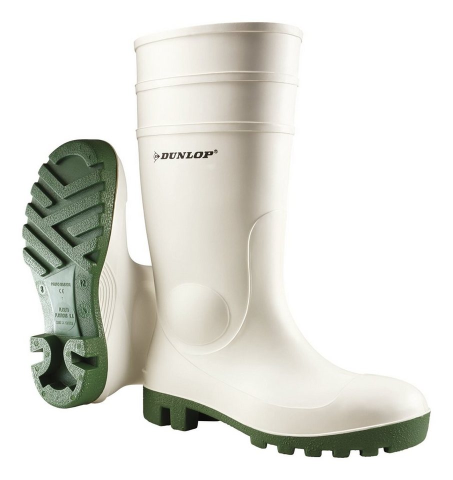 Dunlop Gummistiefel Stiefel Protomastor, weiß, grün, Größe 45 von Dunlop