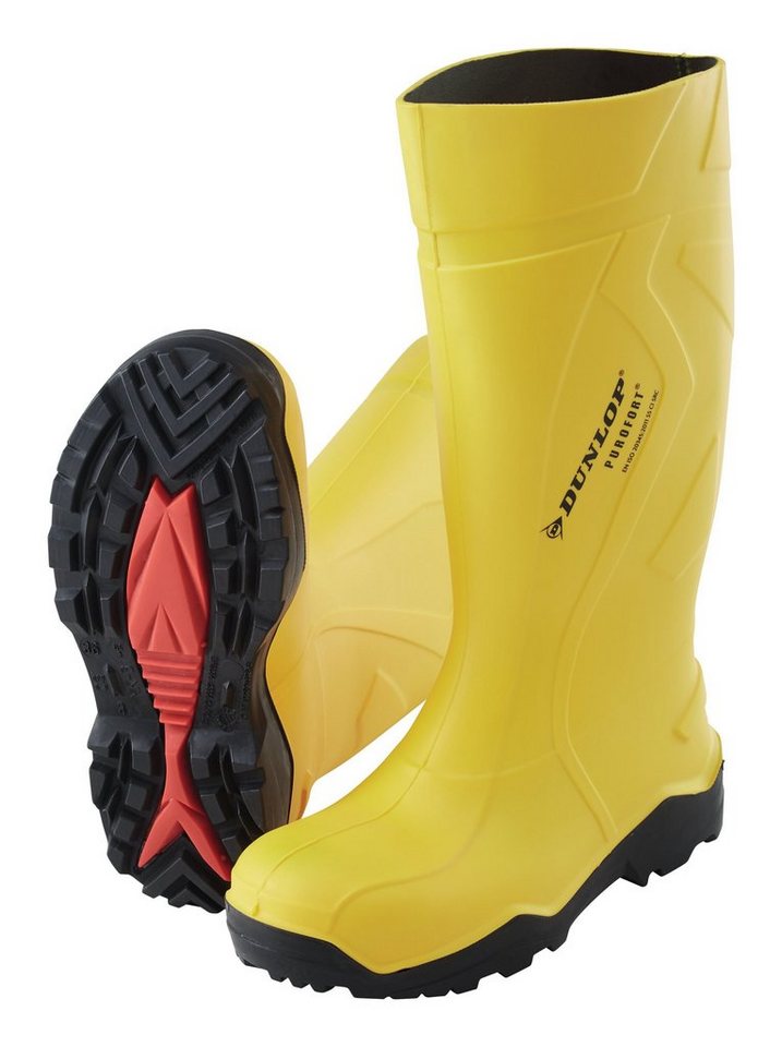 Dunlop Gummistiefel Stiefel Purofort+, S5, Größe 49/50, gelb von Dunlop