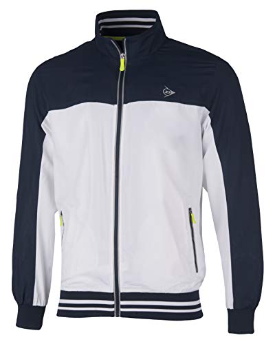 Dunlop Herren Club Line Men Tracksuit-Jacket, weiß/Navy, M von Dunlop Sports