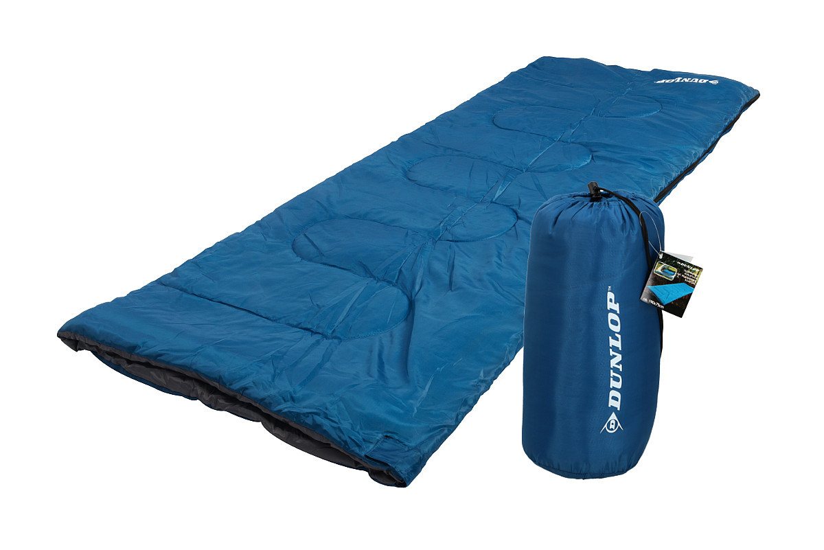 Dunlop Mumienschlafsack Herbergsschlafsack (Reißverschluss 3 seitig umlaufend), Schlafsack von Dunlop