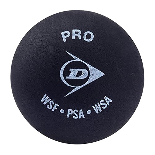 DUNLOP Dunlop D N 1SR Squashball, Schwarz - Einzelball von DUNLOP