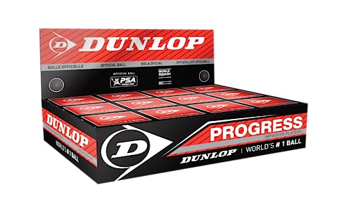 Dunlop Sports Progress 12x1bbx Squashbälle, Orange, Einheitsgröße von Dunlop Sports