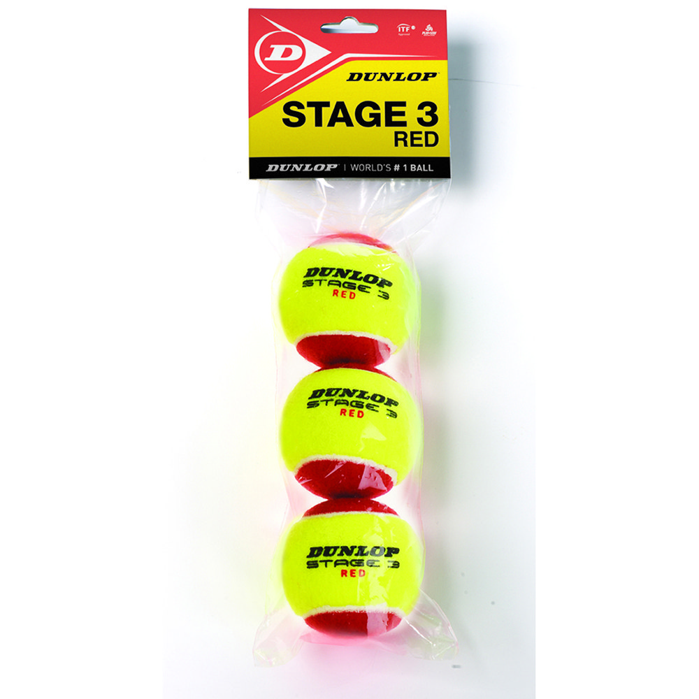 Dunlop Stage 3 Tennis Balls Bag Gelb,Rot 12 Balls von Dunlop