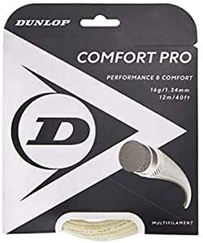 Dunlop Unisex-Adult 624813 Tennis String Comfort Pro 12m Set 134mm 1Stück, Natural, One Size von Dunlop Sports
