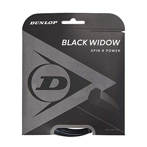 Dunlop Unisex-Adult 624850 Tennis String schwarz Widow 12m Set 126mm 1Stück, One Size von DUNLOP