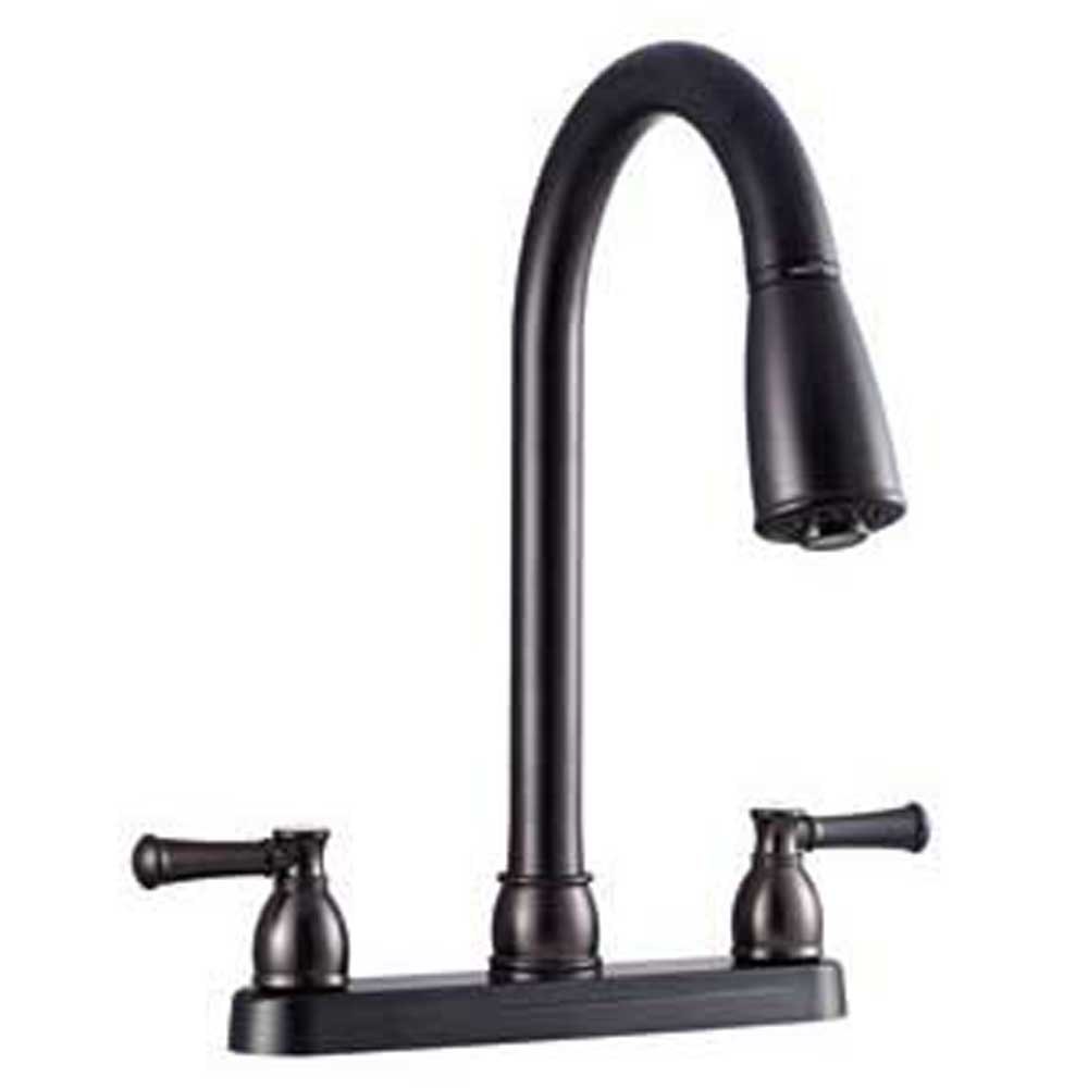 Dura Faucet Dfpk350 Dual Lever Pull Down Kitchen Water Tap Silber 38.1 cm von Dura Faucet