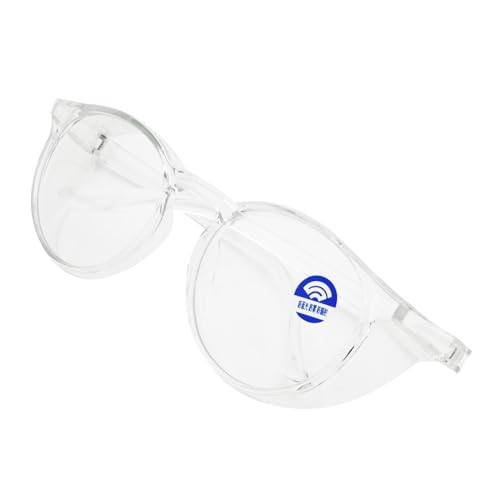 Durdiiy Schutzbrille Anti-Beschlag Seitenschutz und Rutschfesten Bügeln,Anti-Blaue Licht, winddichte Schutzbrille, Anti-Pollen-Brillen Erwachsene Pollenbrillen für Damen und Herren (transparent) von Durdiiy