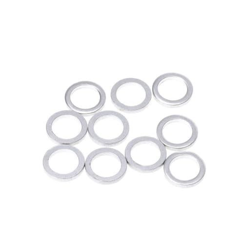 Duyeuau 10 Stück 2 mm Kettenrad-Schrauben-Unterlegscheibe, Aluminium-Abstandshalter, Doppelwechsel, einzeln von Duyeuau