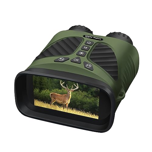 DuzLink Nachtsichtgerät, 2.5K 40MP Digital Infrarot Fernglas Night Vision Binoculars with 2500mAh Wiederaufladbares, 8X Digitalzoom, Infrarot Nachtsichtgeräte für Jagd Vogelbeobachtung Camping von DuzLink
