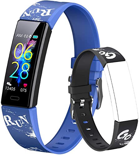 Dwfit Fitness Armband Kinder,Fitness Tracker mit Pulsmesser Fitness Uhr Kinder Aktivitätstracker Schrittzähler Smartwatch Sportuhr für Jungen Mädchen für Android iOS Smartphone von Dwfit