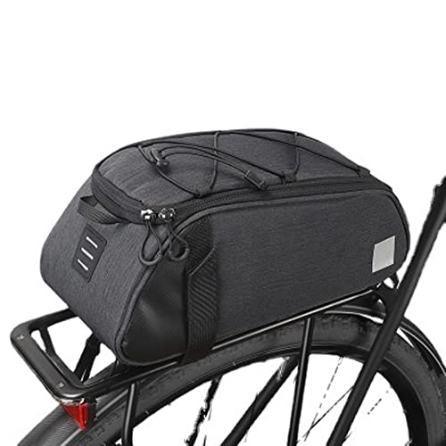 Dxcaicc Fahrradtasche Reflektierende Fahrradgepäckträgertasche Fahrradgepäcktasche Für Pendler Verstellbarer Schultergurt Und Reflektierender Rand von Dxcaicc