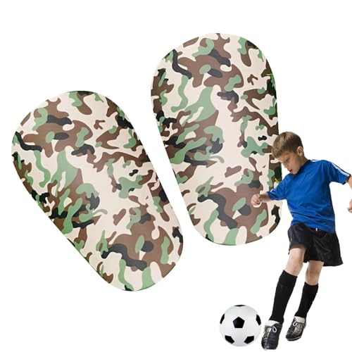 Dyeulget Fußball-Schienbeinschoner Schienbeinschoner, Fußball-Beinschutz | Camouflage Schienbeinschutz für Beine | Stoßdämpfender Fußball-Beinschutz für Kinder von Dyeulget