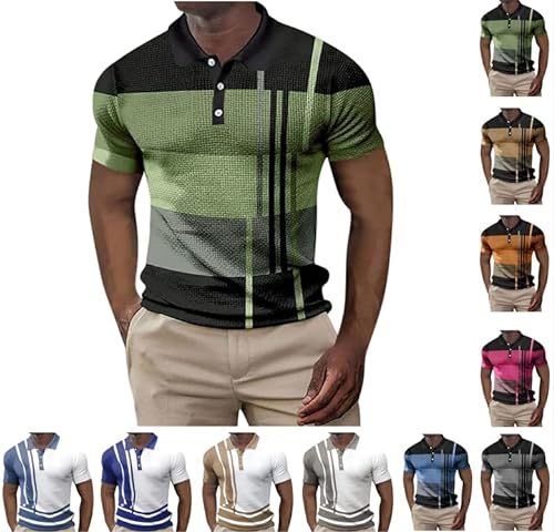 Poloshirts Herren Kurzarm Golf Poloshirts mit Tasche Kontrastfarbe Ausschnitt Baumwolle Basic T-Shirt Polohemd Sommer Angebote des Tages Heute Meine Bestellungen Anzeigen Blitzangebote von Dyhxuan