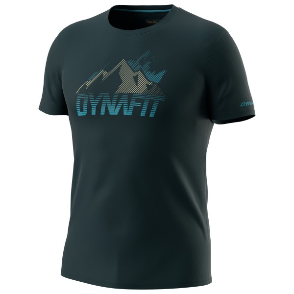 Dynafit - Transalper Graphic S/S Tee - Funktionsshirt Gr XL blau/schwarz von Dynafit
