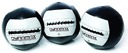Dynamax Medizienball Standard, Schwarz/Weiß, 10 kg, tf00372 von Dynamax
