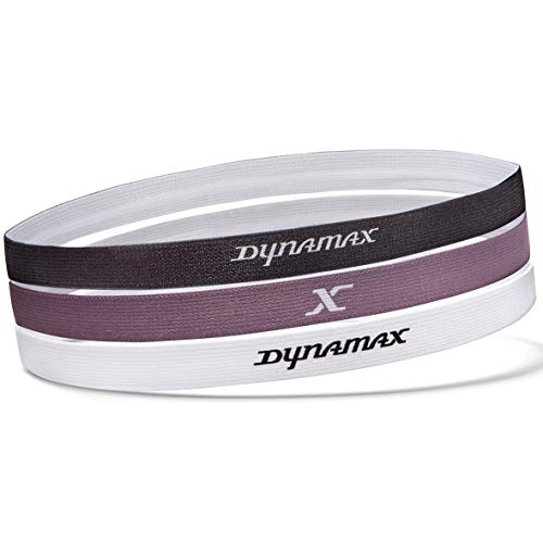 Dynamax Stirnbänder - 3er Pack, schwarz / mauve taupe / weiß von Dynamax