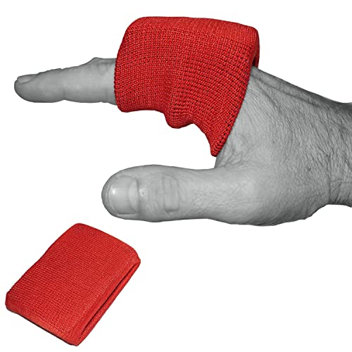 Dynamix Athletics Gel Knuckle Guards - Elastischer Knöchelschutz Bandagen Polster für Boxbandagen (Rot) von Dynamix Athletics