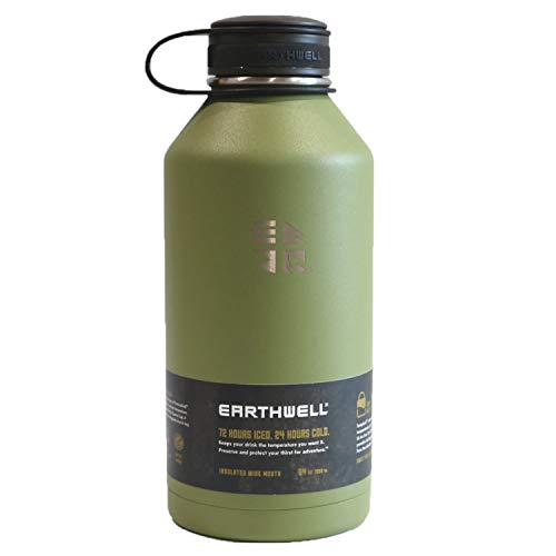 EARTHWELL 64oz Vacuum Bottle Trinkflasche, Sequoia Pine, 1.9L von EARTHWELL
