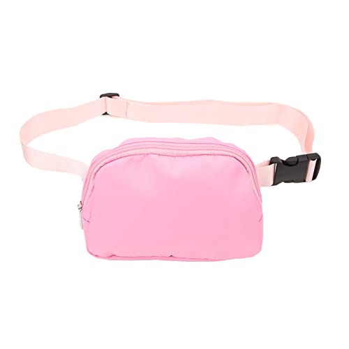 EASTALOLO Nylon-Gürteltasche, Reißverschlusstaschen, Verstellbarer Gürtel, wasserdicht, für Damen und Erwachsene, Reiseveranstalter (Rosa) von EASTALOLO