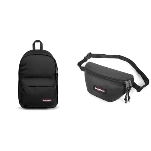 EASTPAK BACK TO WORK Rucksack, 27 cm, 27 L, Black (Schwarz) & SPRINGER Gürteltasche, 129 cm, 125 L, Black (Schwarz) von EASTPAK